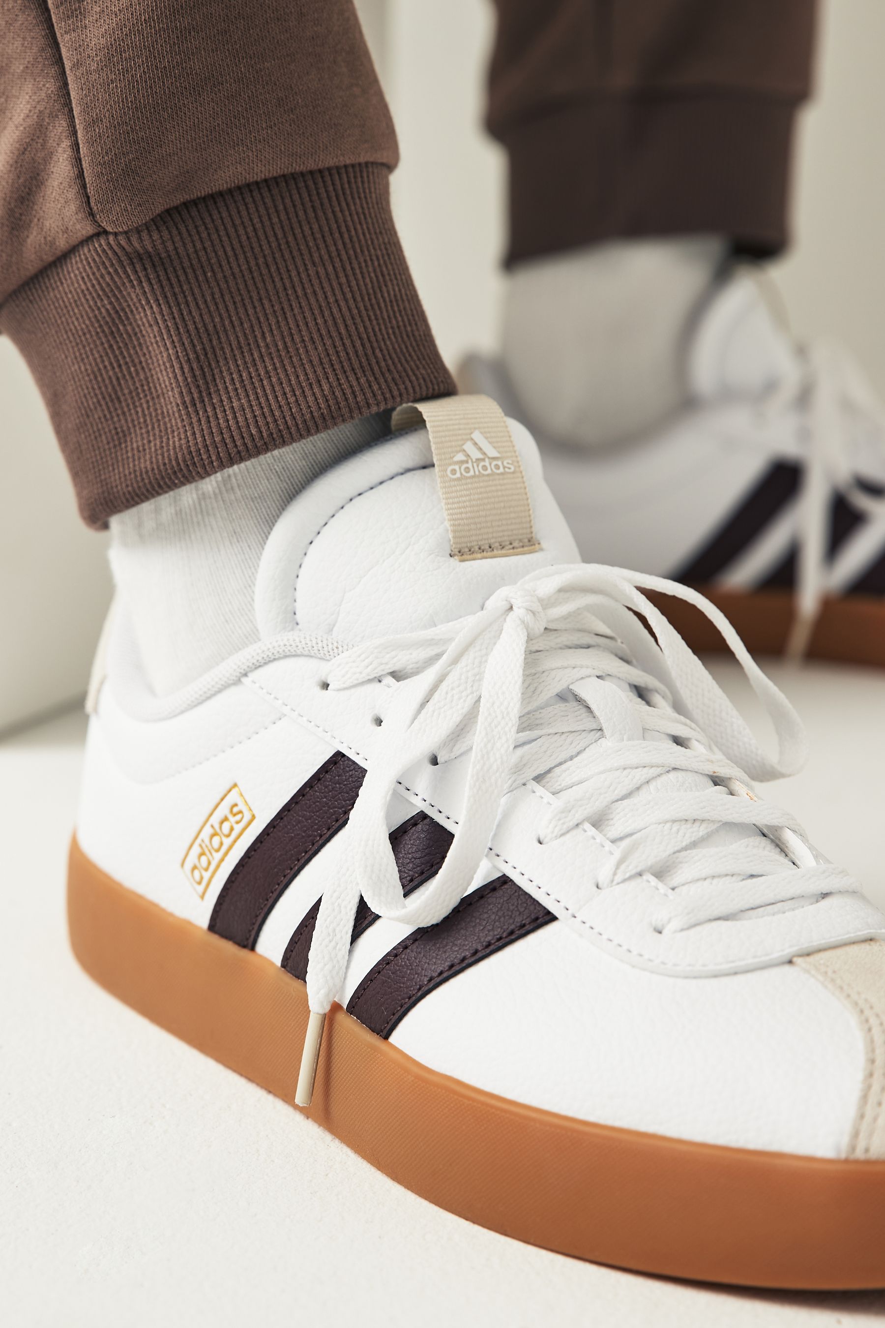 adidas White Ground VL Court 3.0 Trainers