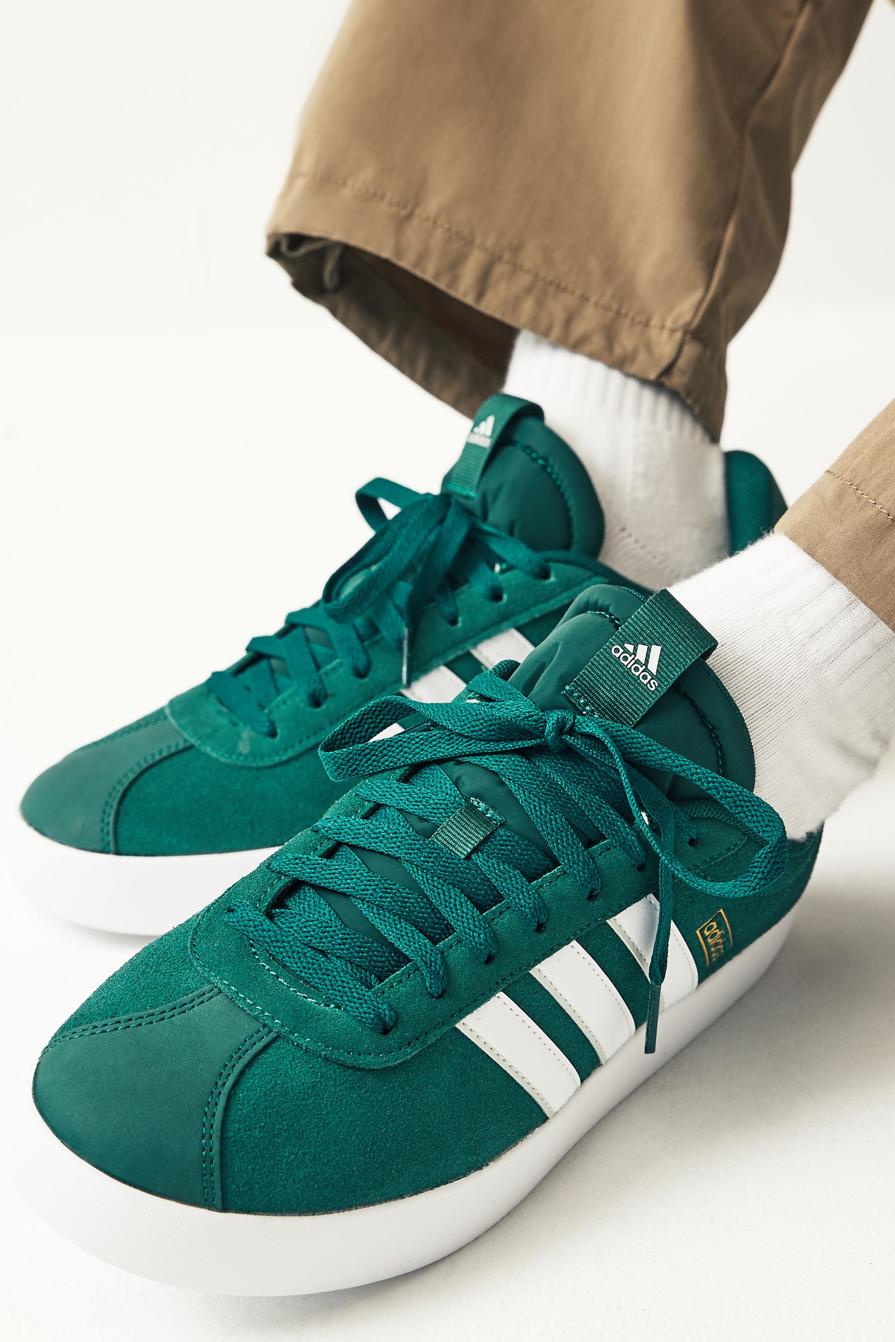 Mens adidas green trainers on sale