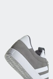 adidas Grey/White Trainers - Image 8 of 11