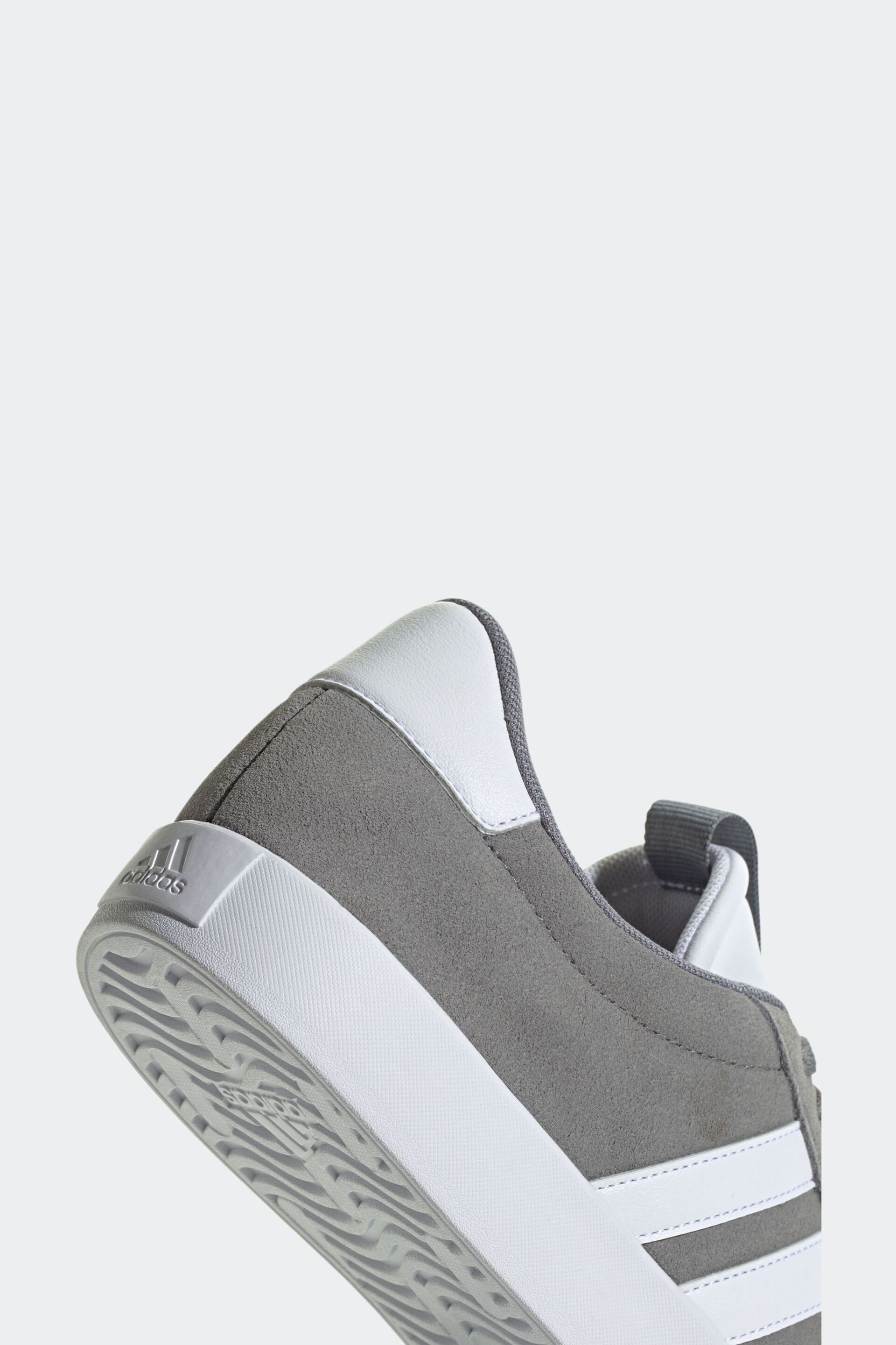 adidas Grey/White VL Court 3.0 Trainers - Image 8 of 11