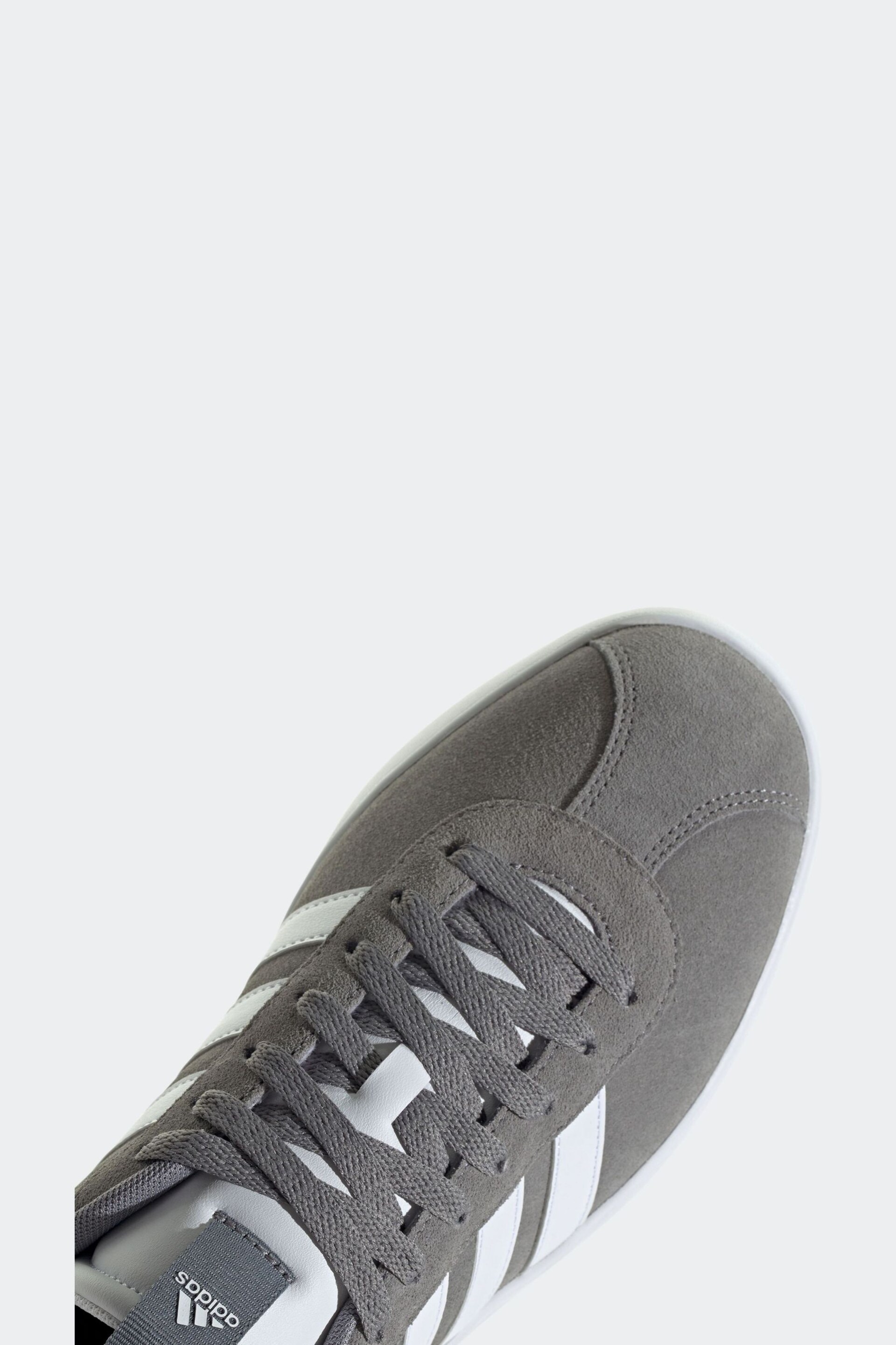 adidas Grey/White VL Court 3.0 Trainers - Image 9 of 11