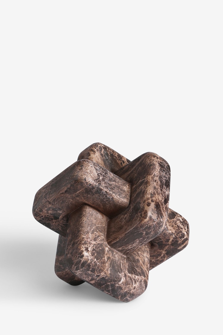 Brown Marble Effect Knot Object - Image 2 of 3