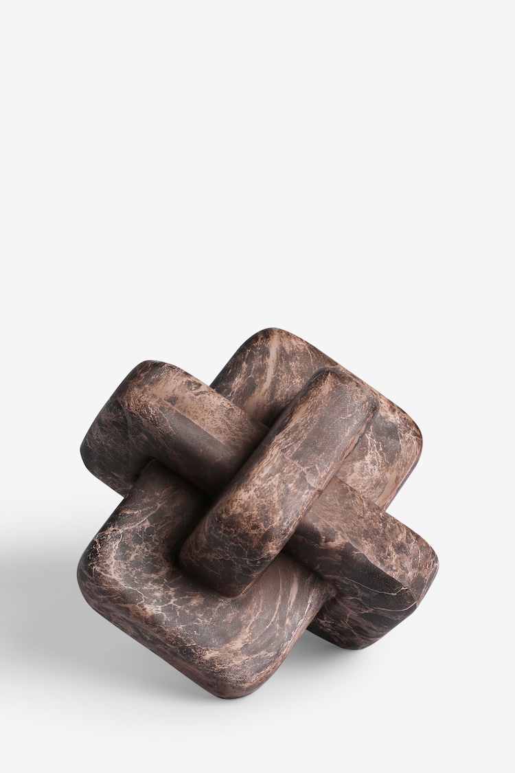 Brown Marble Effect Knot Object - Image 3 of 3