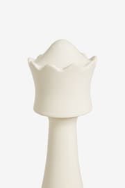 White Ceramic Queen Chess Piece Ornament - Image 3 of 3