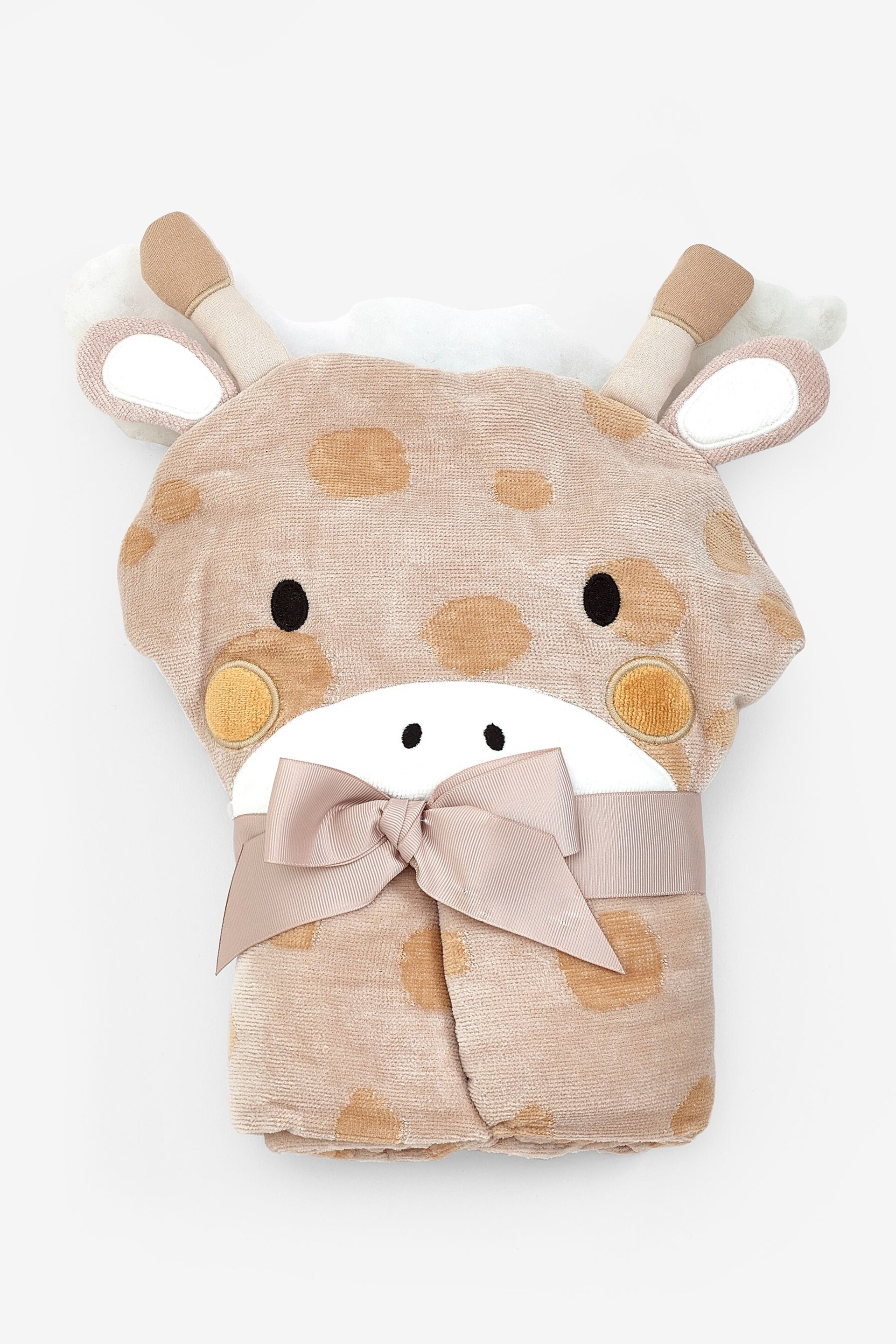 Giraffe Natural Children's Cotton Hooded Towel - Image 3 of 3