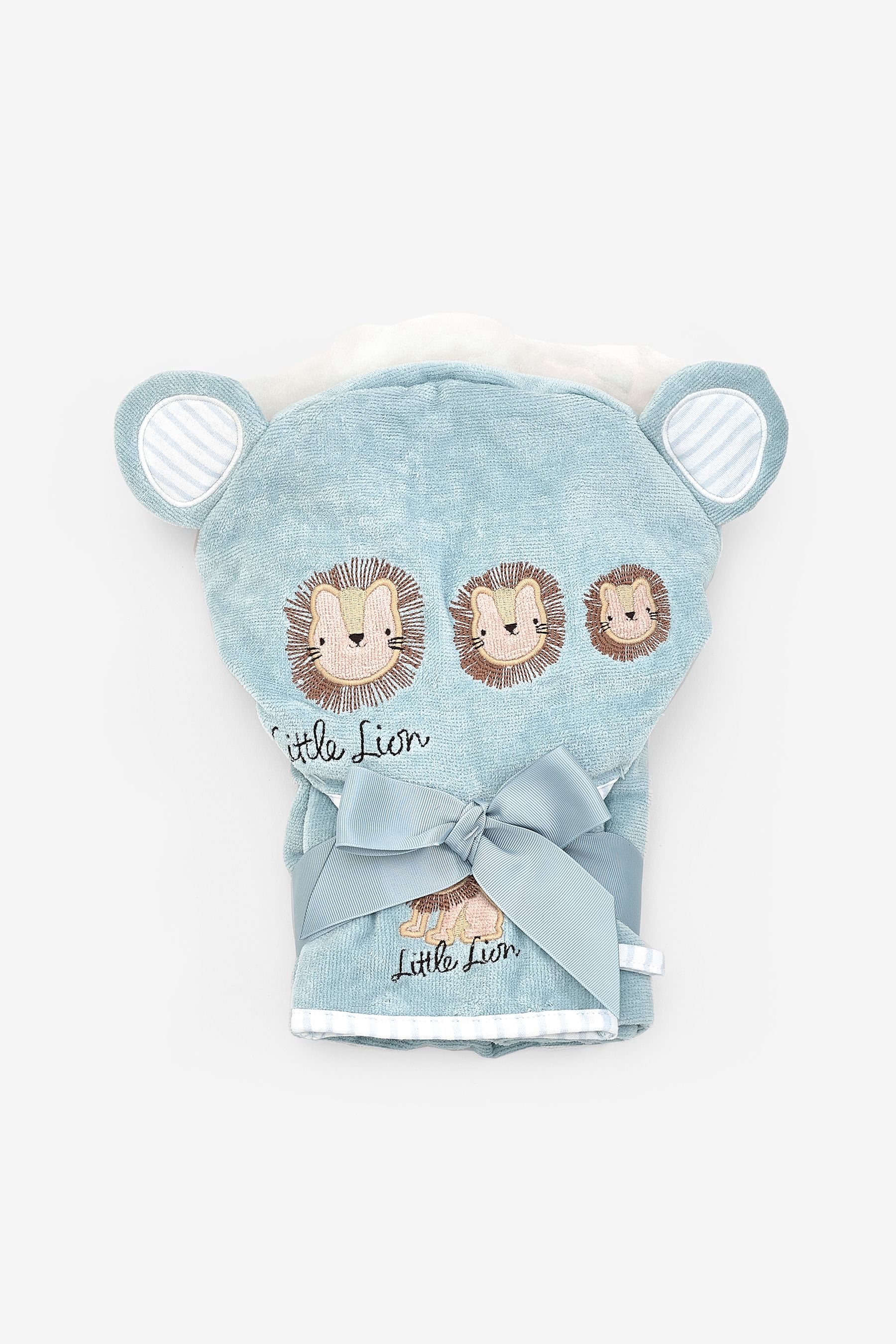 Buy Blue Lion Newborn 100 Cotton Hooded Baby Towel from Next Ireland