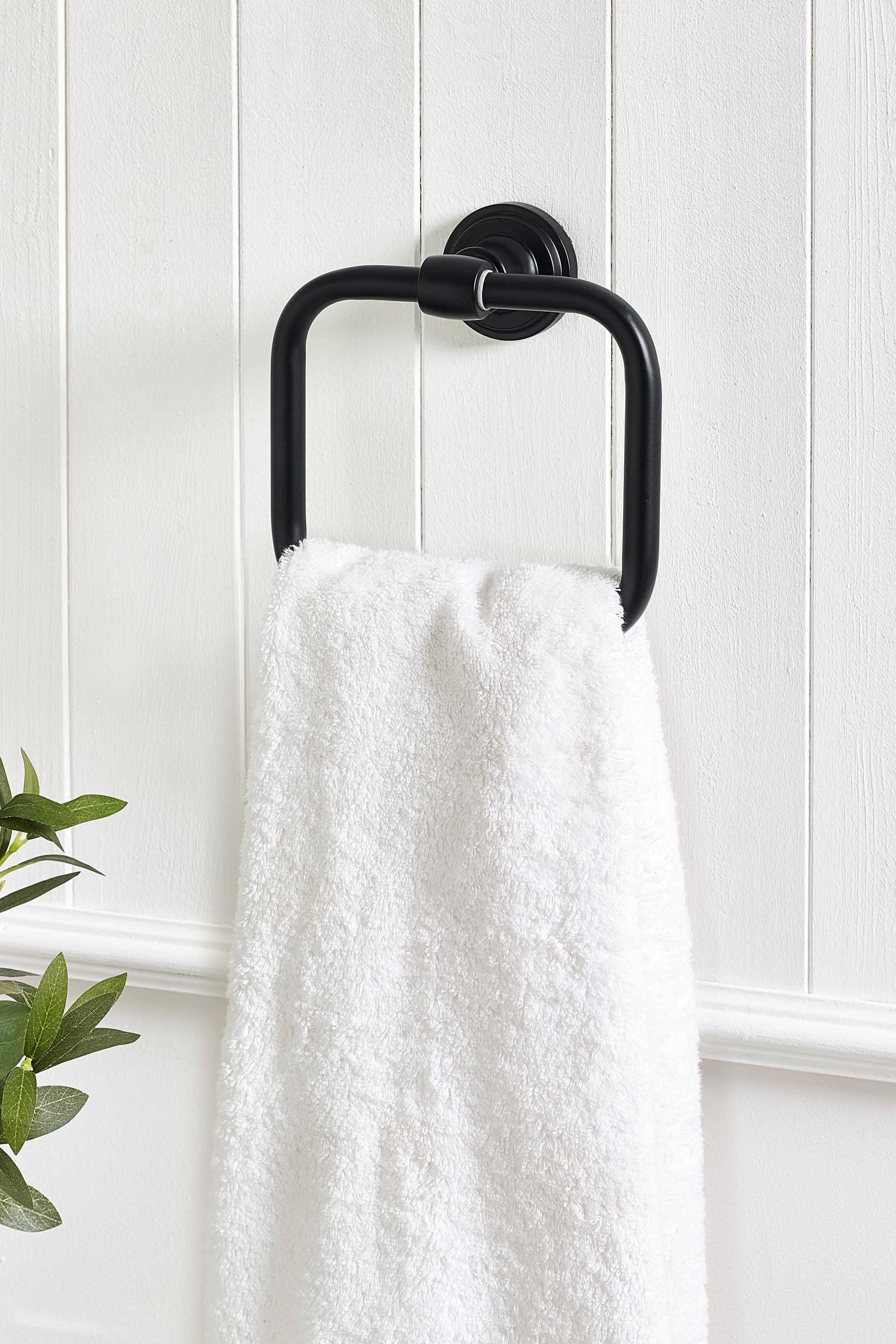 Black towel ring next sale