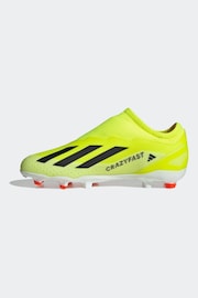 adidas Green Football X Crazyfast League Laceless Firm Ground Kids Boots - Image 2 of 10