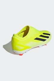 adidas Green Football X Crazyfast League Laceless Firm Ground Kids Boots - Image 4 of 10