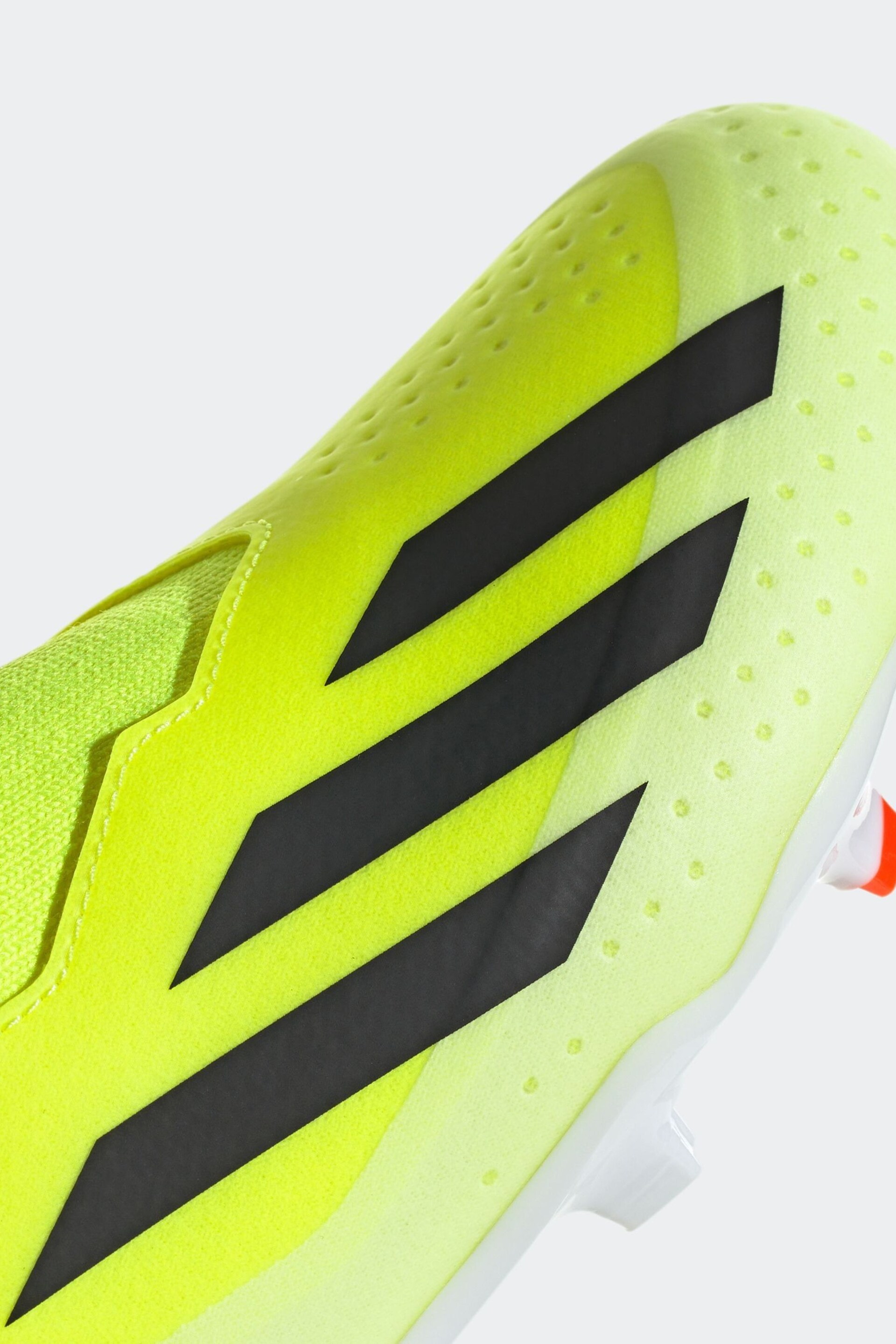 adidas Green Football X Crazyfast League Laceless Firm Ground Kids Boots - Image 9 of 10