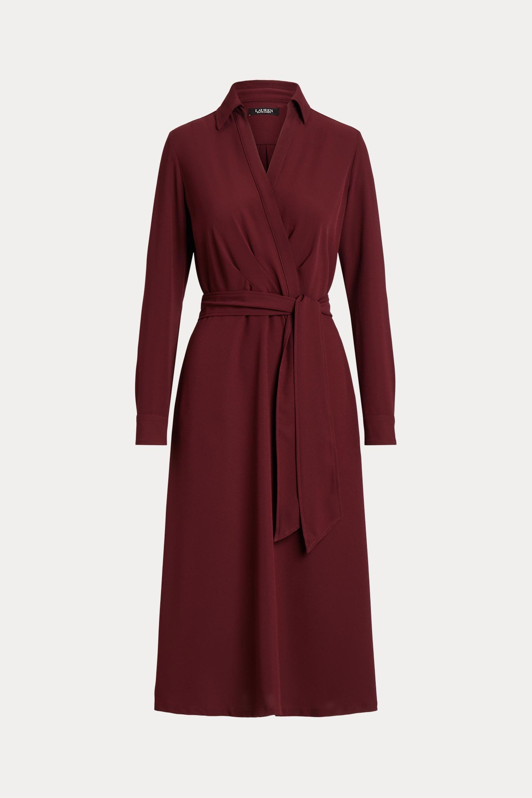 Ralph lauren maroon dress sales