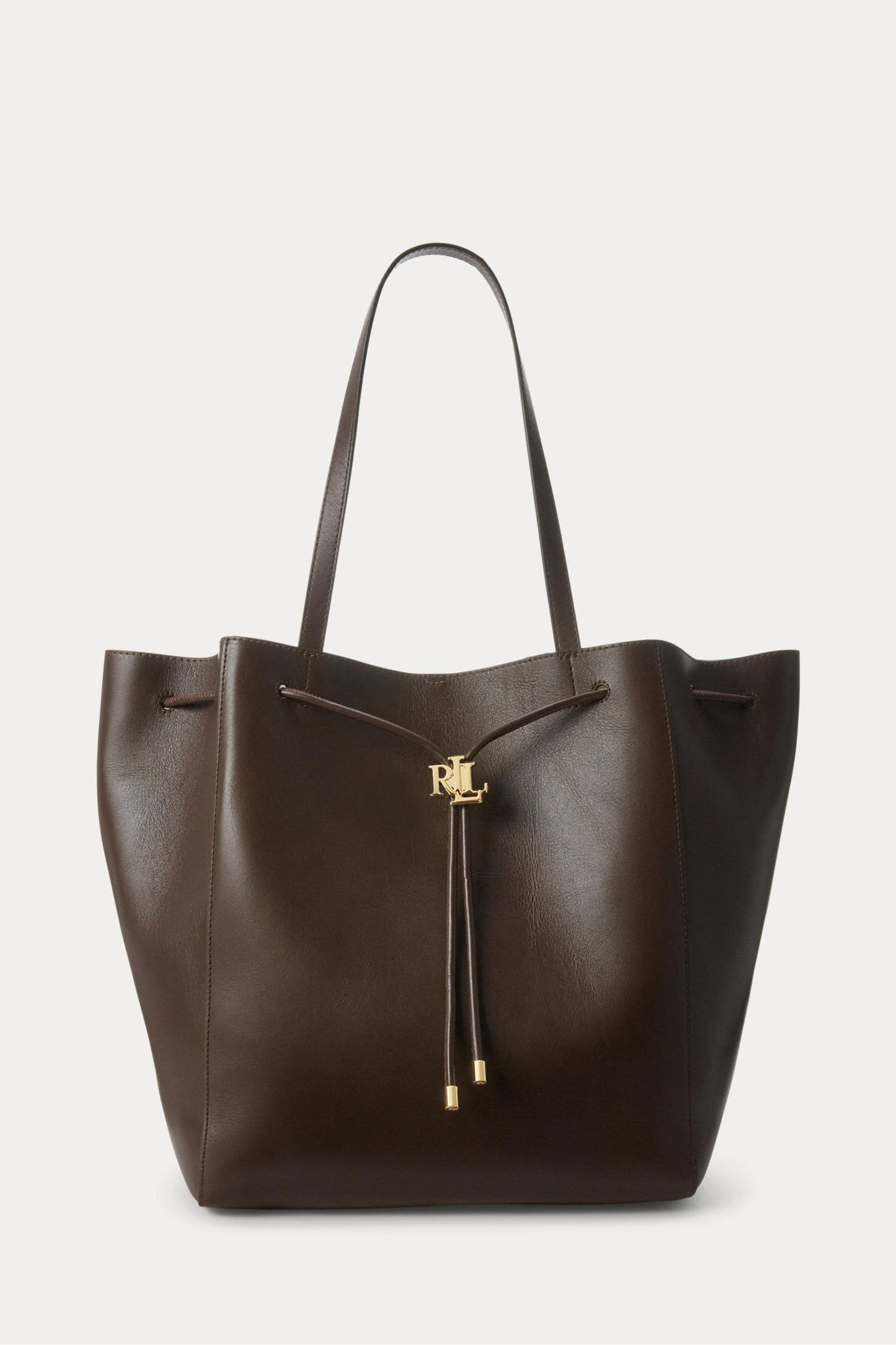 Buy Lauren Ralph Lauren Andie Leather Drawstring Tote Bag from Next Luxembourg