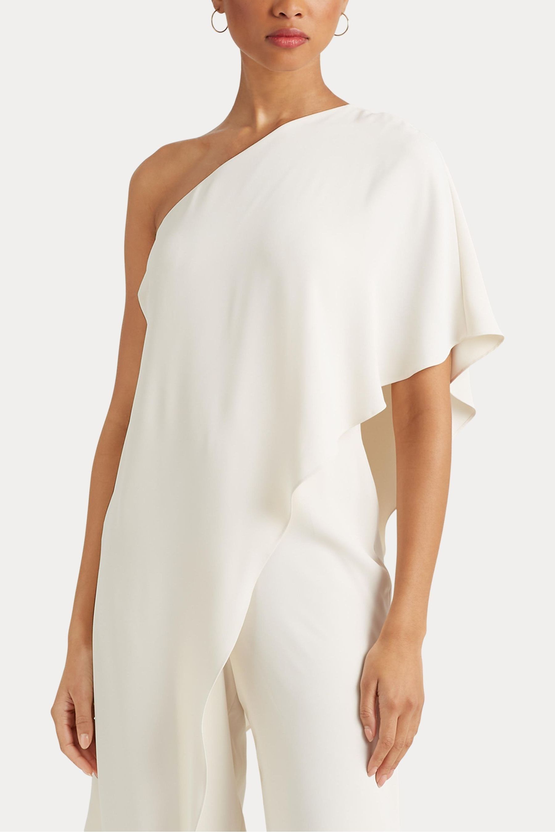 Buy Lauren Ralph Lauren April Cape One Shoulder Jumpsuit from Next Luxembourg