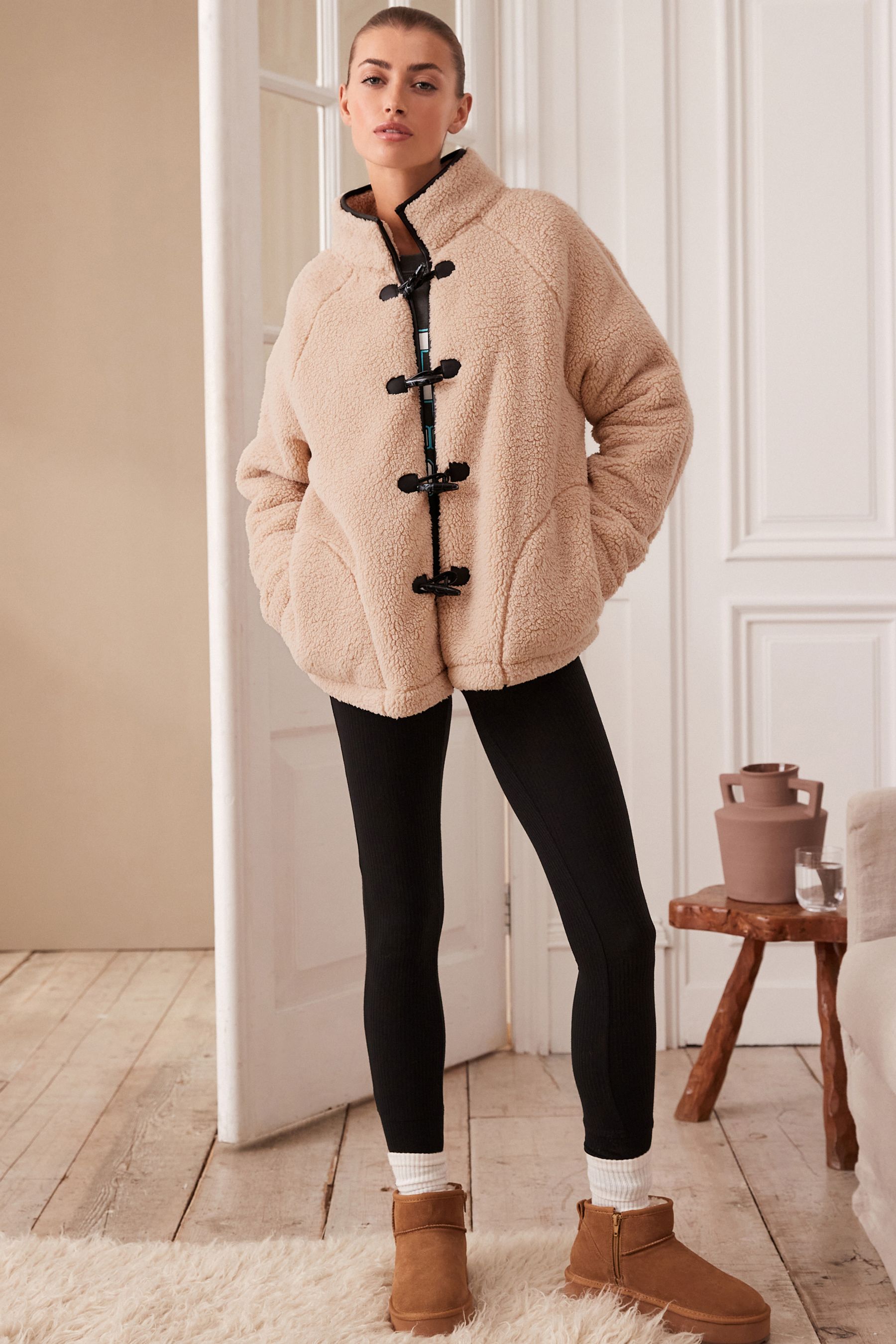 Next teddy borg coat online