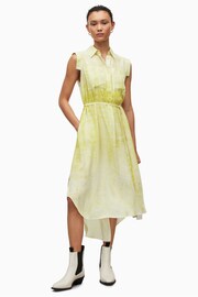 AllSaints Yellow Daria Estrella Dress - Image 3 of 7
