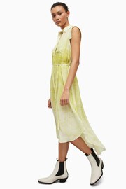 AllSaints Yellow Daria Estrella Dress - Image 4 of 7