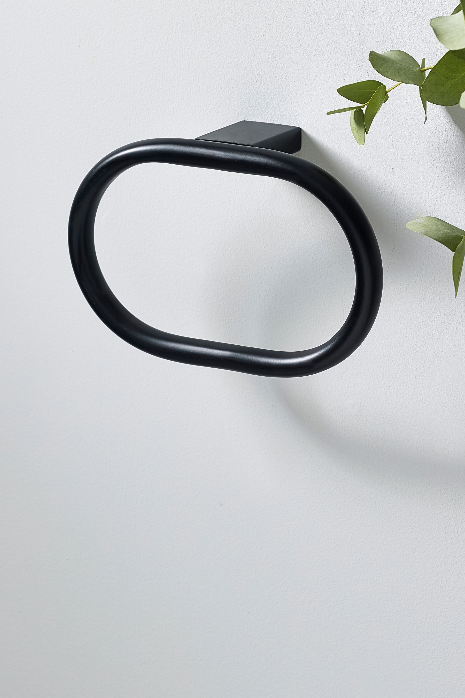 Buy Black Oslo Towel Rail Ring from the Next UK online shop