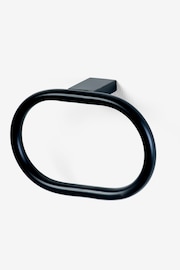 Black Oslo Towel Rail Ring - Image 5 of 5