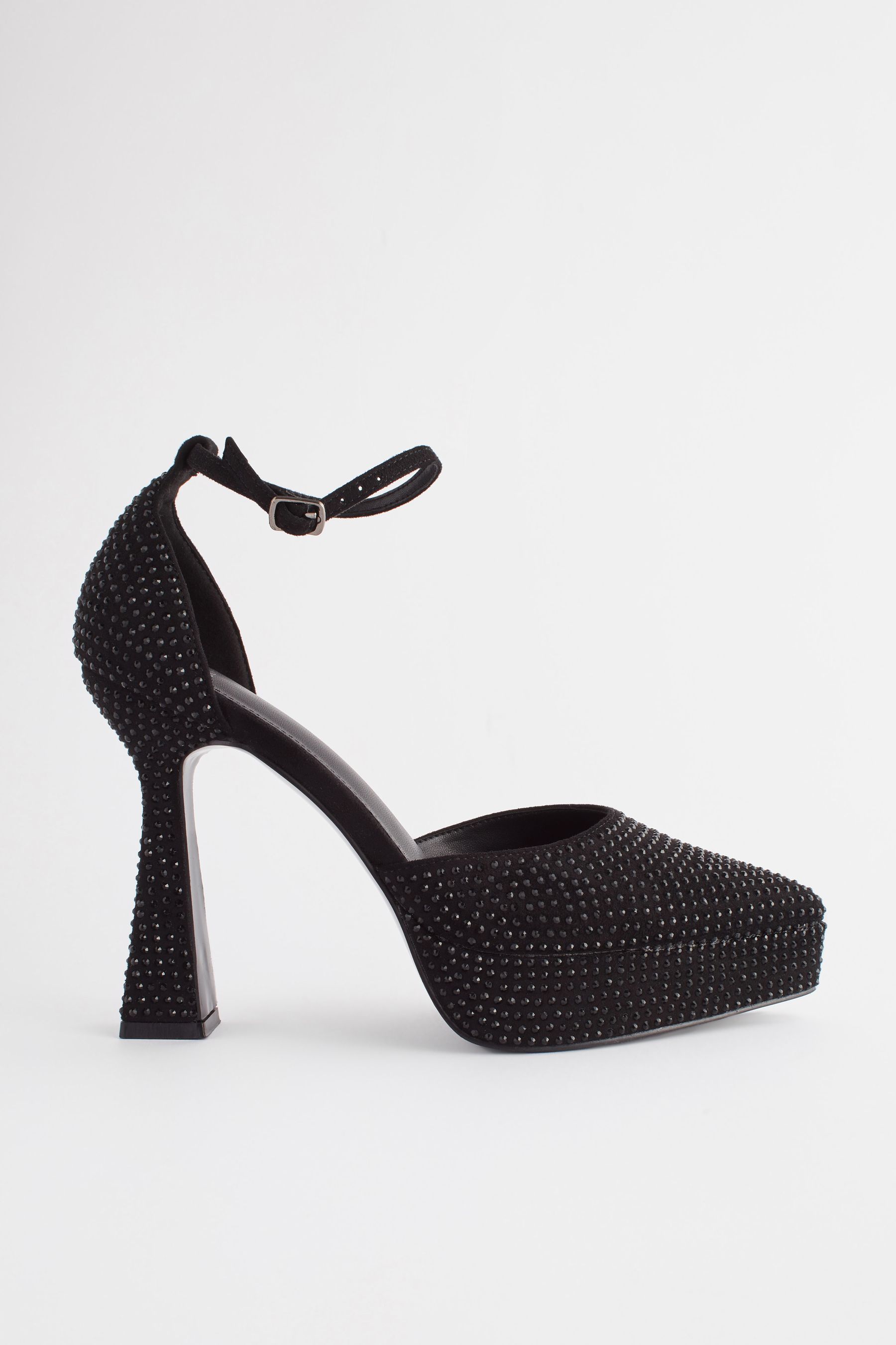 Buy Black Forever Comfort Point Toe Platform High Heel Shoes from Next Luxembourg