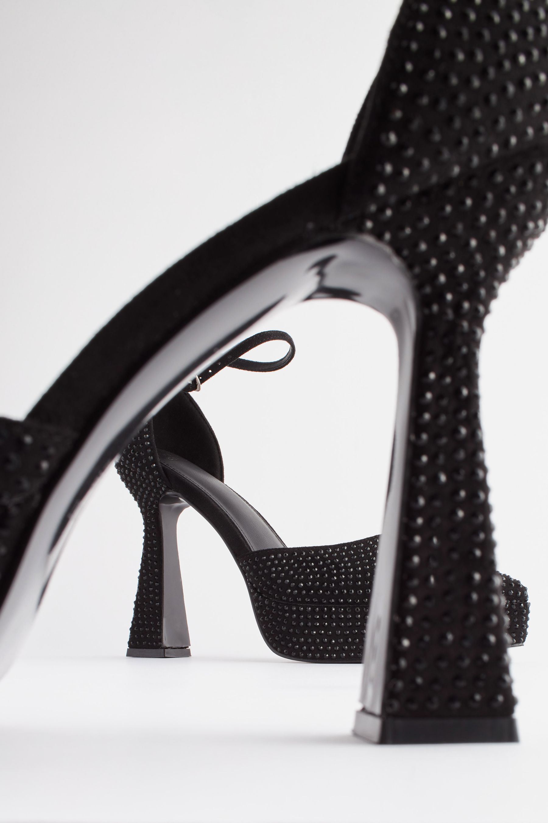 Buy Black Forever Comfort Point Toe Platform High Heel Shoes from Next Luxembourg