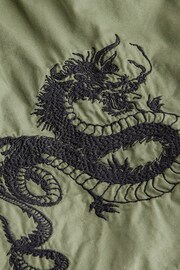 Khaki Green Dragon Embrodiary Pull On Shorts (3-16yrs) - Image 3 of 3