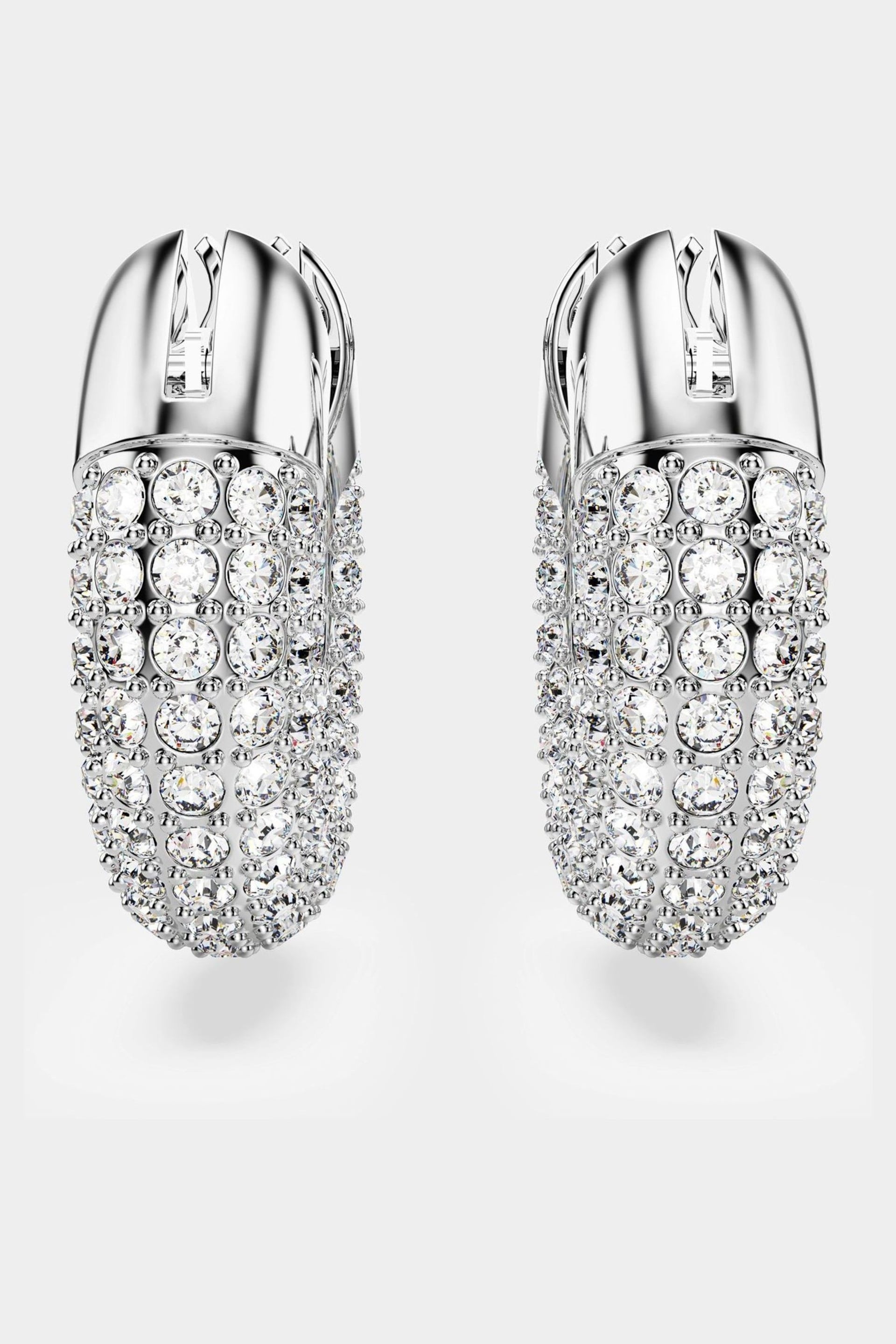 Swarovski Silver Plated Hoop Earrings - Image 2 of 9