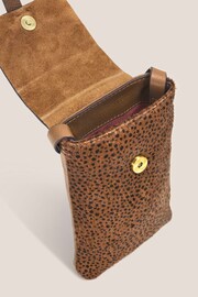 White Stuff Brown Clara Buckle Leather Phone Bag - Image 3 of 3