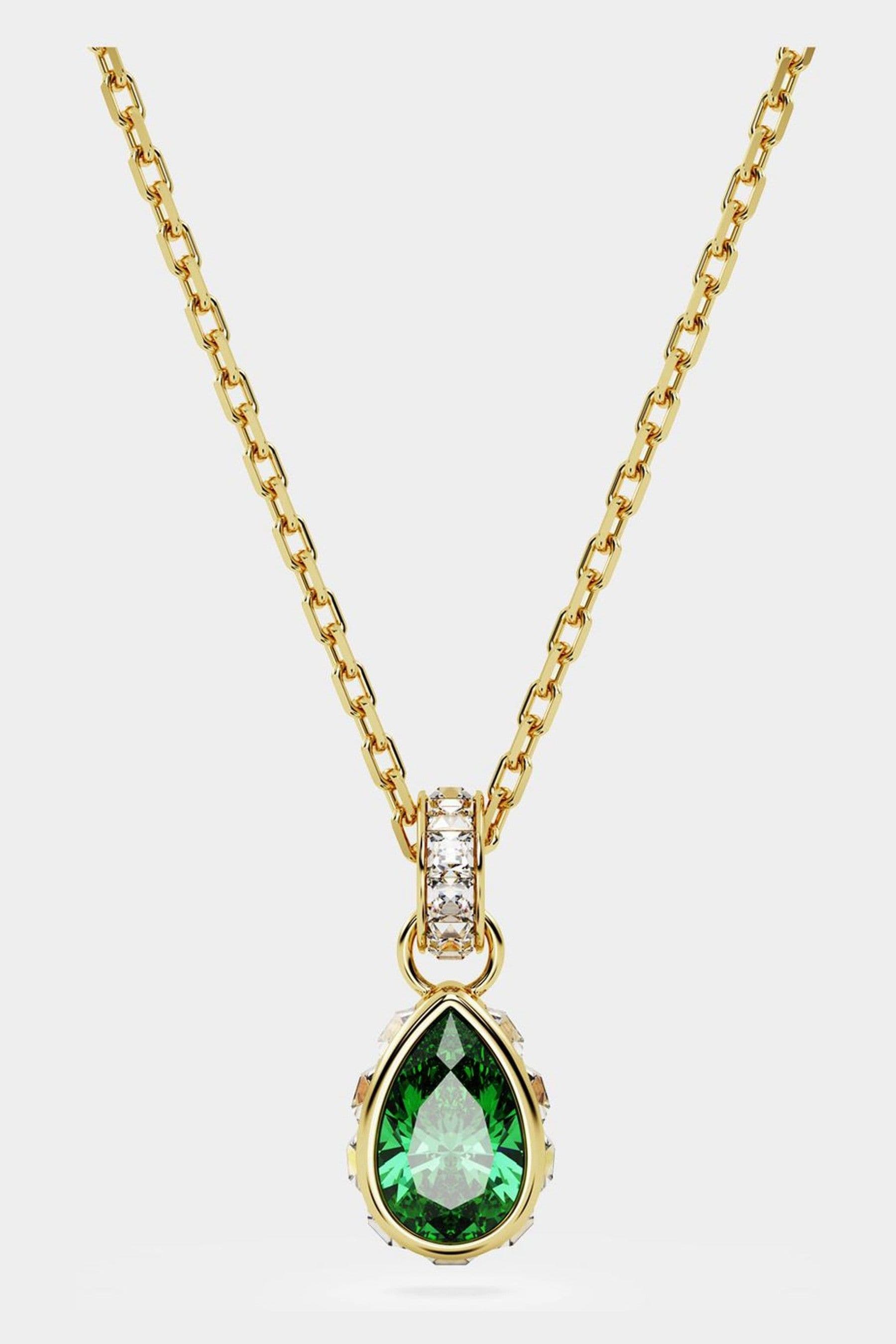 Buy Swarovski Gold Stilla Crystal Pear Cut Pendant Necklace from Next Ireland