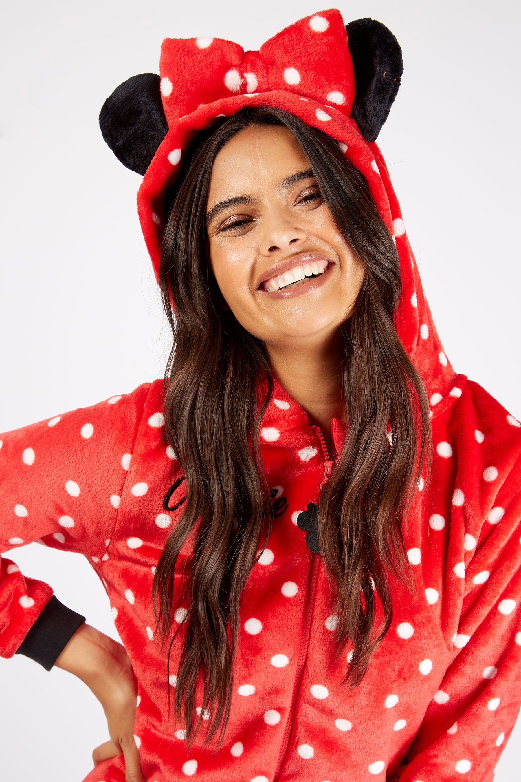 Buy Character Red Disney Minnie Mouse Fleece All in One from the Next UK online shop
