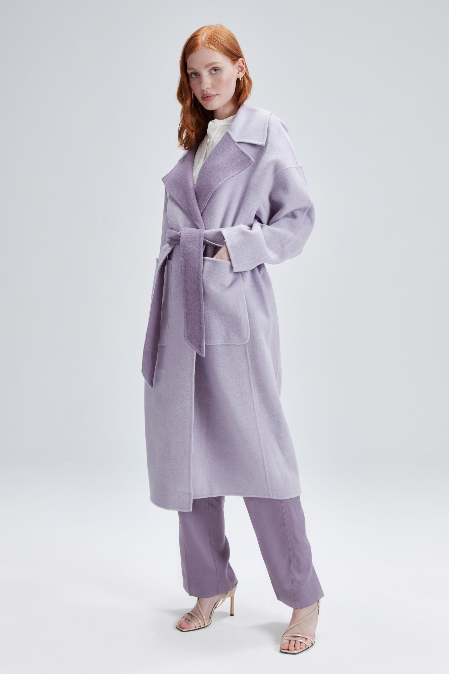 Buy Calvin Klein Purple Reversible Wrap Coat from Next Luxembourg