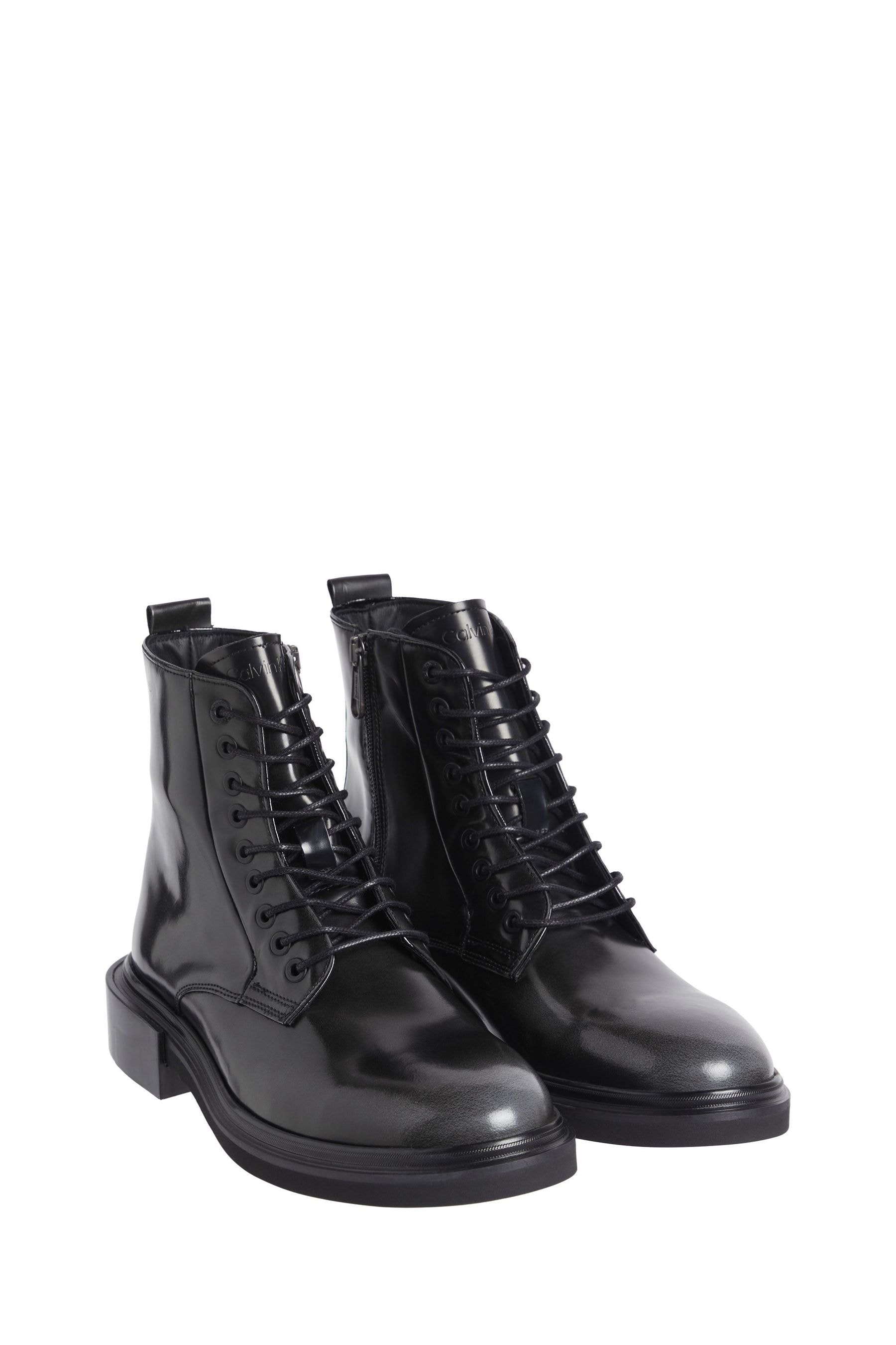 Buy Calvin Klein Lace Up Black Boots from Next Luxembourg