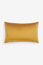 Ochre Yellow 40 x 59cm Matte Velvet Cushion - Image 3 of 5