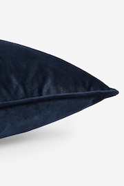 Navy 40 x 59cm Matte Velvet Cushion - Image 5 of 5