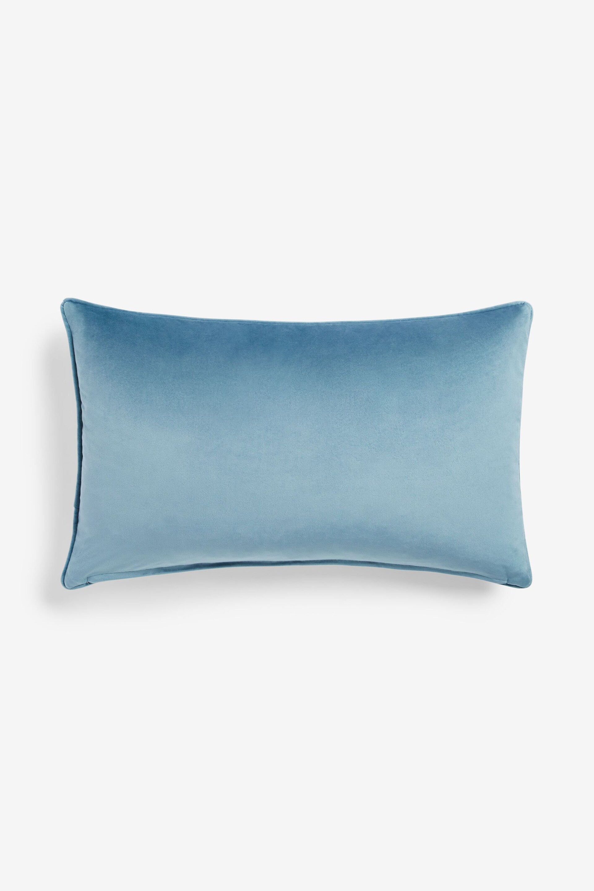 Pale Blue 40 x 59cm Matte Velvet Cushion - Image 3 of 5