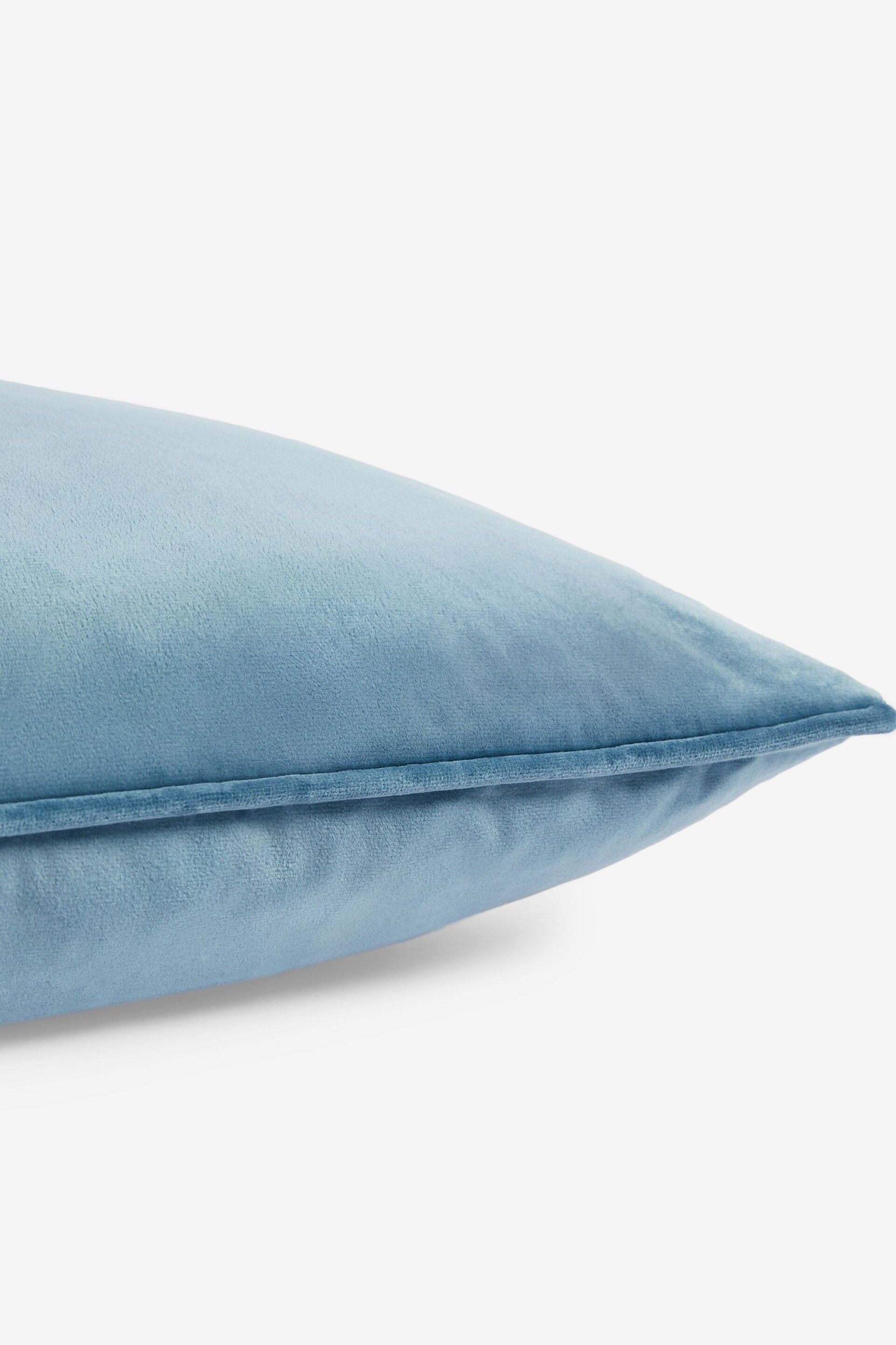 Pale Blue 40 x 59cm Matte Velvet Cushion - Image 5 of 5