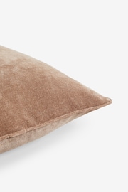 Latte Natural 40 x 59cm Soft velour Cushion - Image 5 of 5