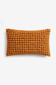 Ochre Yellow 40 x 59cm Global Bobble 100% Cotton Cushion - Image 3 of 5