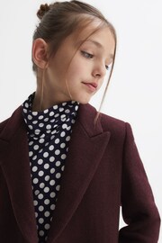 Reiss Berry Harlow Junior Mid Length Wool Blend Coat - Image 4 of 6