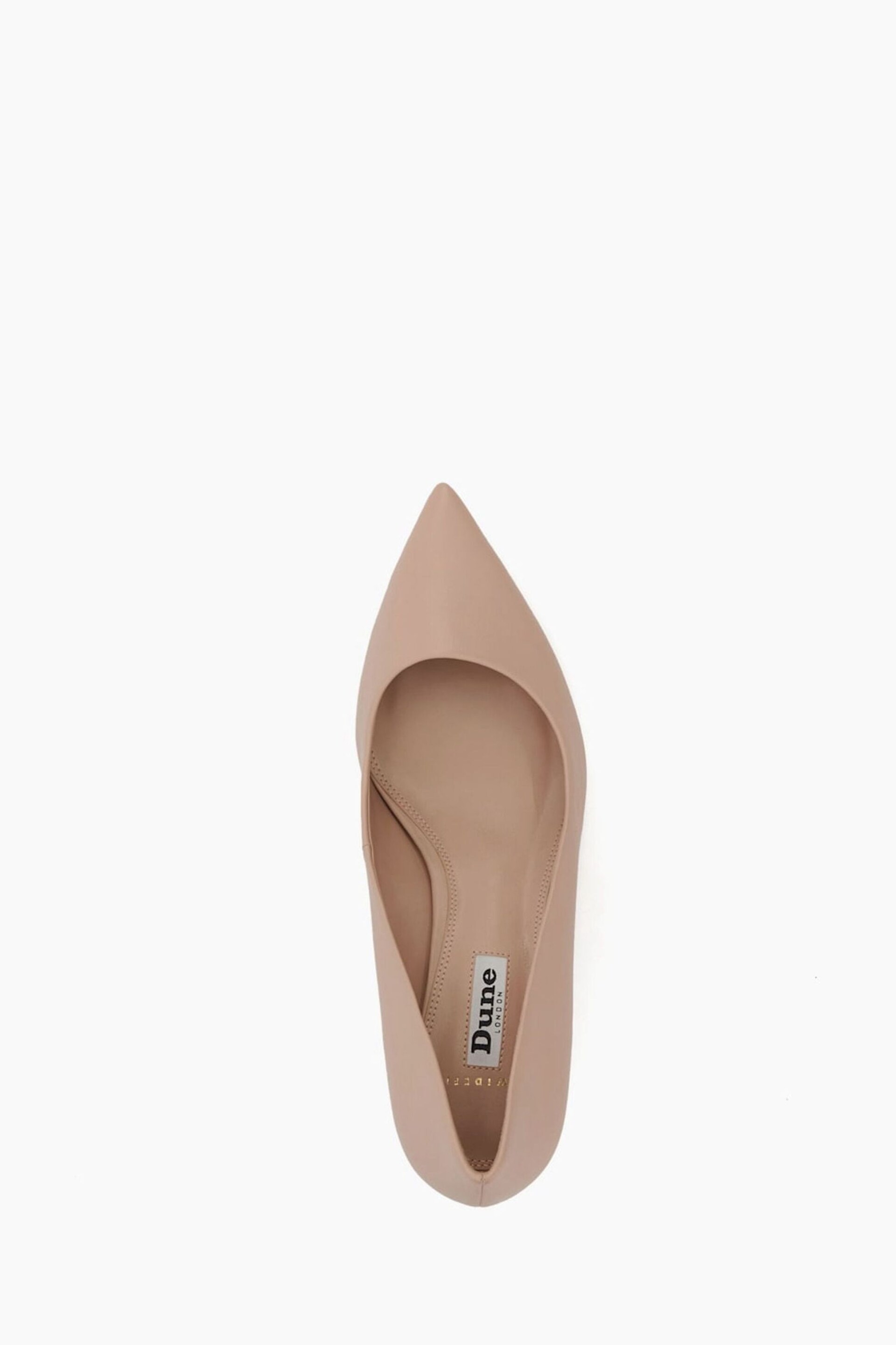 Dune London Pink Wide Fit Angelina Mid Heel Spray Courts - Image 5 of 5