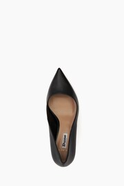 Dune London Black Wide Fit Angelina Mid Heel Spray Courts - Image 4 of 4