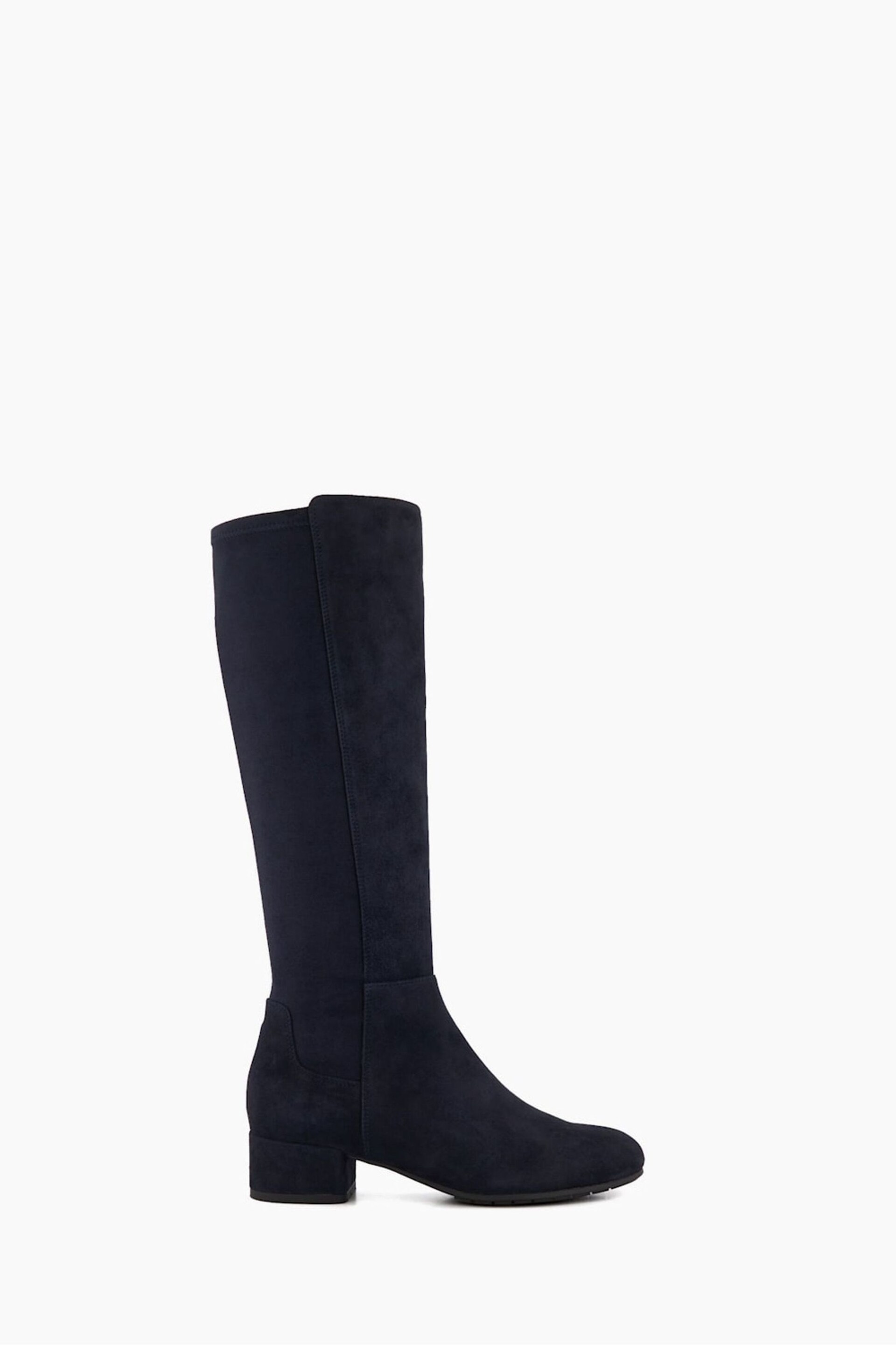 Dune London Blue Tayla Smart Stretch High Leg Boots - Image 1 of 6