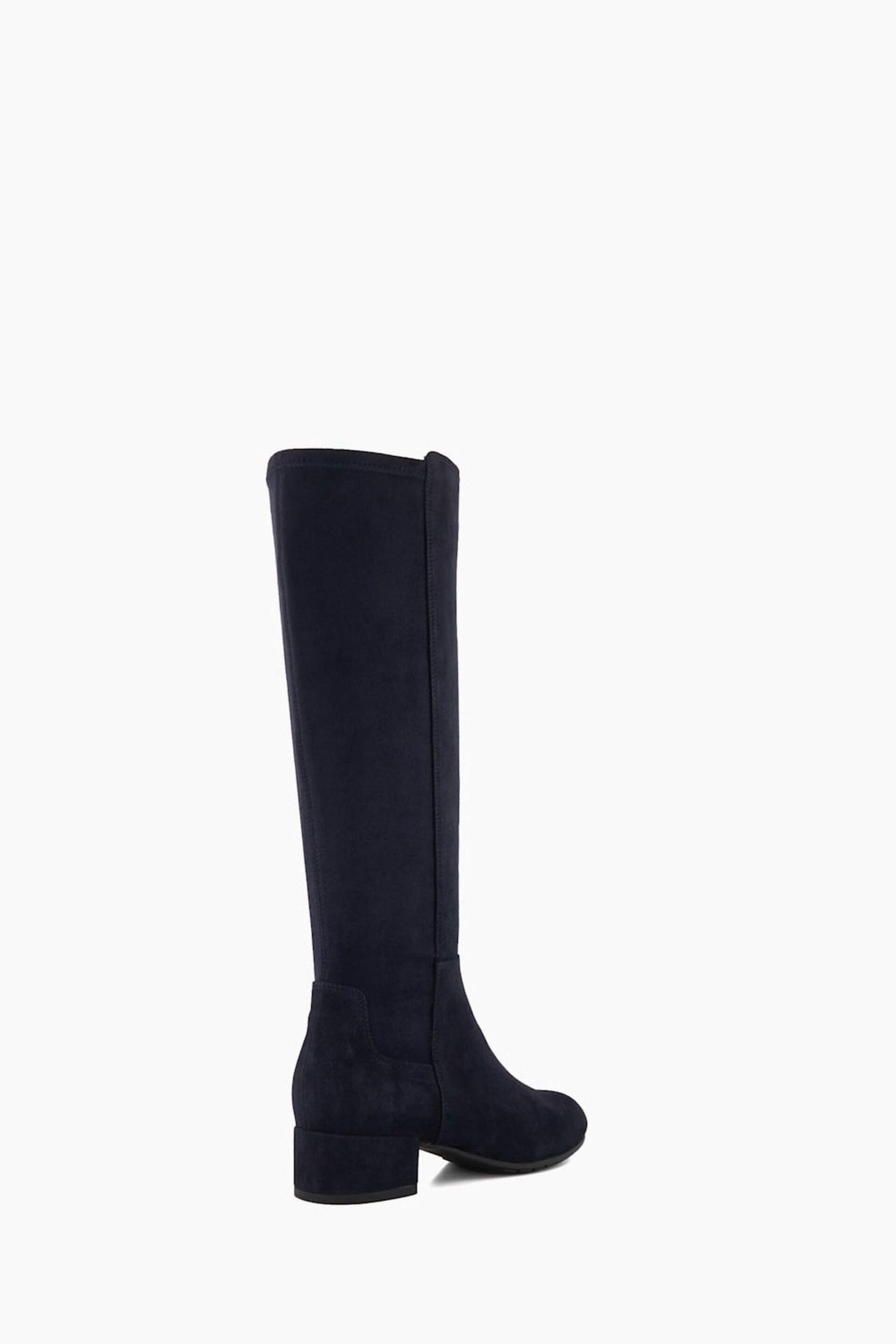 Dune London Blue Tayla Smart Stretch High Leg Boots - Image 5 of 6