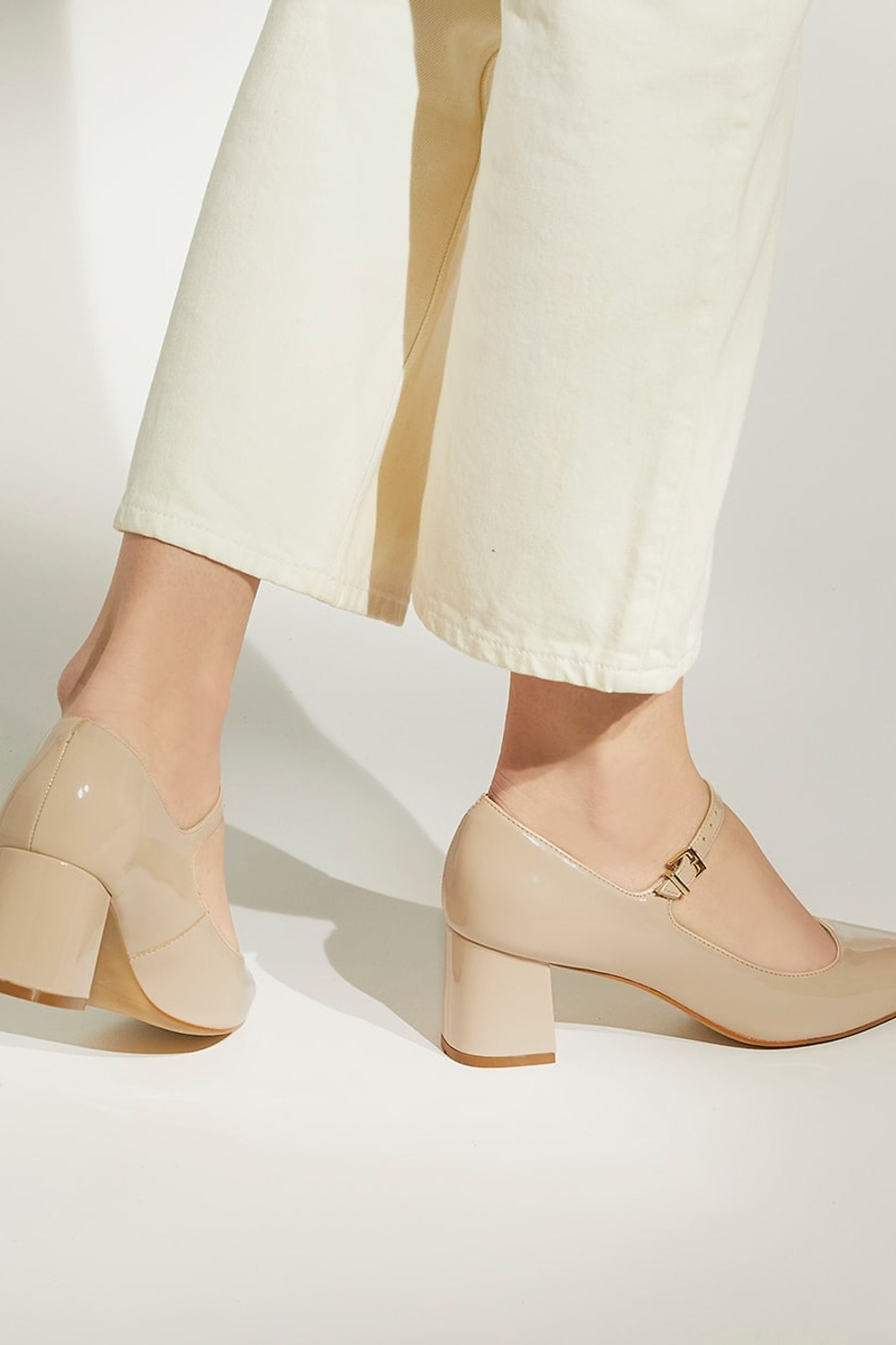 Dune nude court shoes on sale