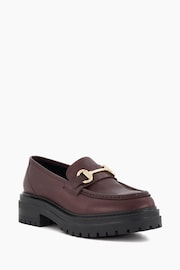 Dune London Red Gallagher Chunky Snaffle Trim L Shoes - Image 3 of 6