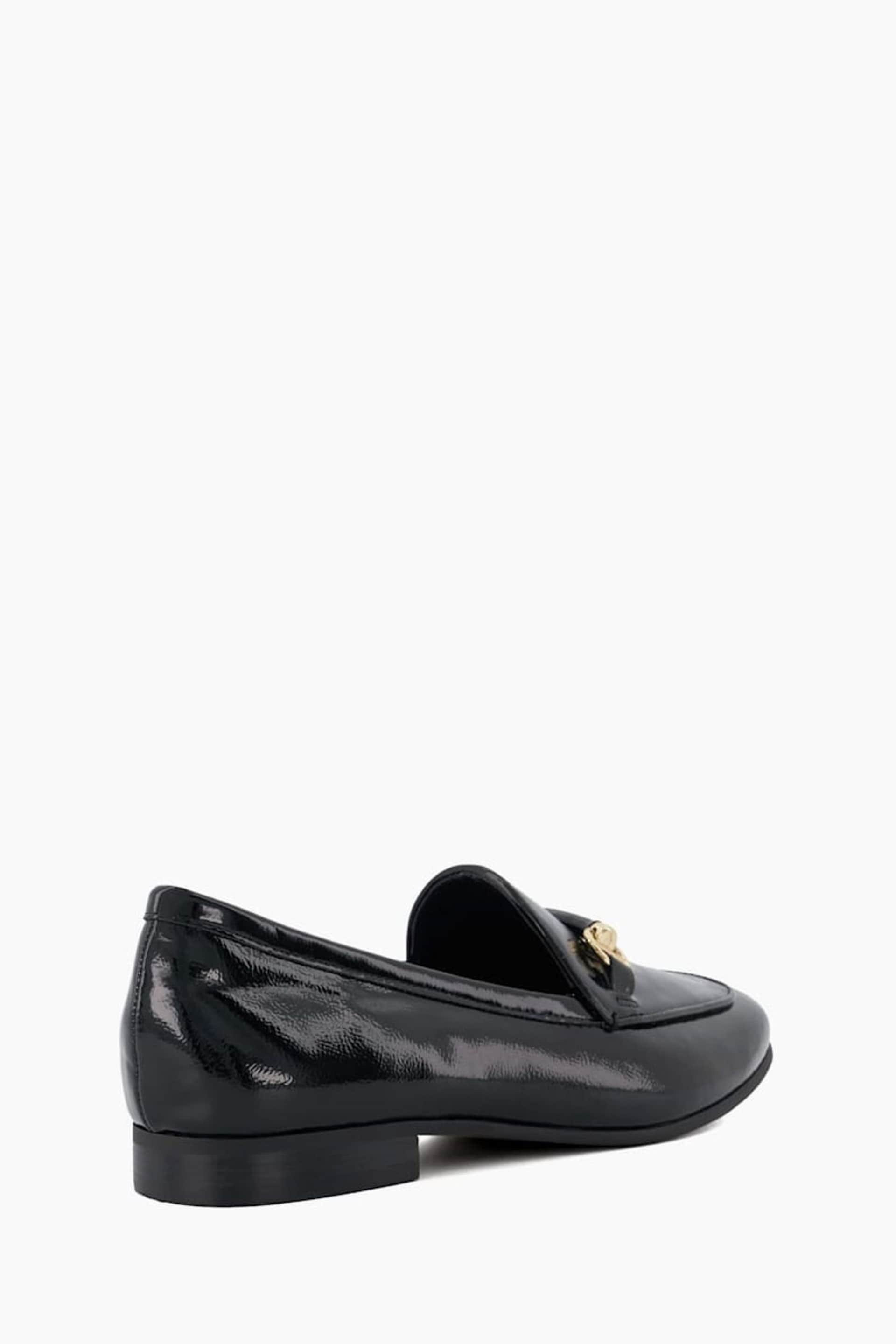 Dune London Black Grandeur Snaffle Slim Sole Loafers - Image 4 of 6