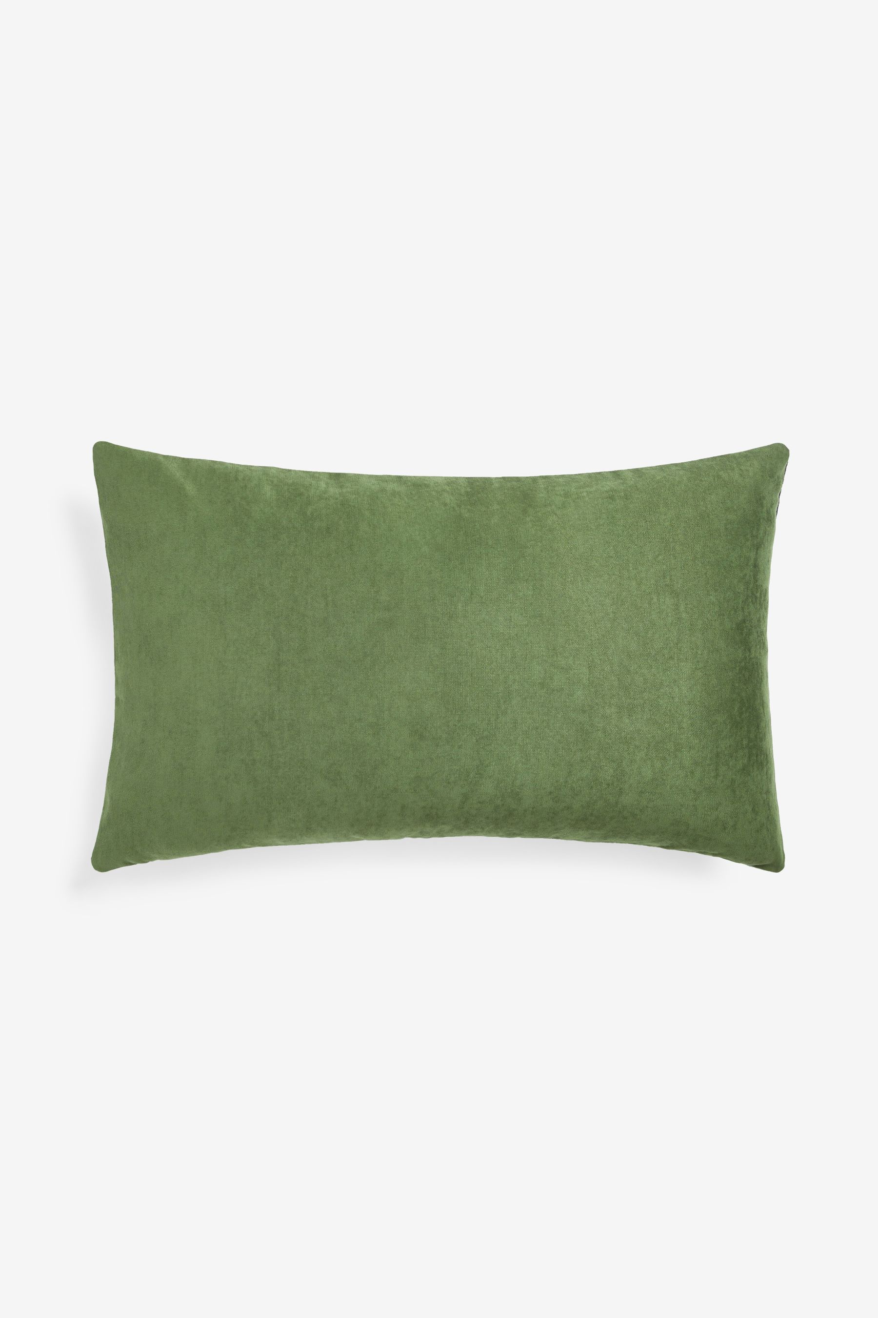Buy Green 40 x 59cm Bold Floral Large Oblong Cushion from Next Luxembourg