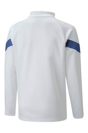 Puma Antique White Olympique de Marseille Training 1/4 Zip Top Kids - Image 3 of 3