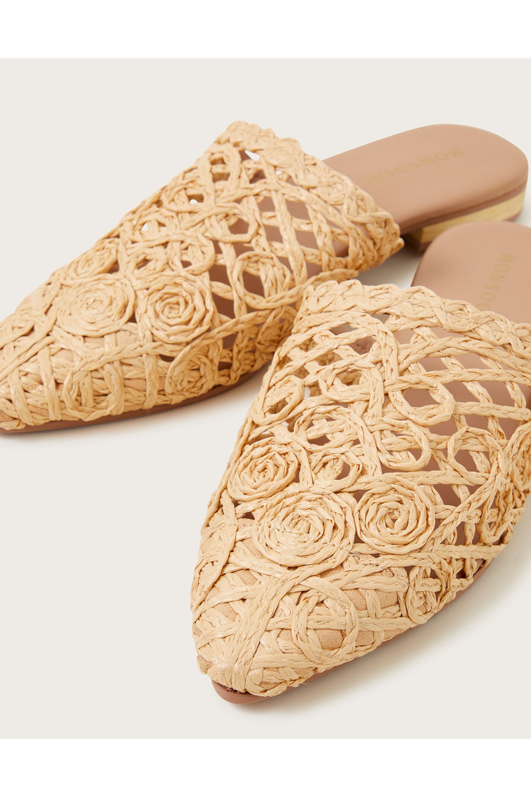 Raffia mules deals