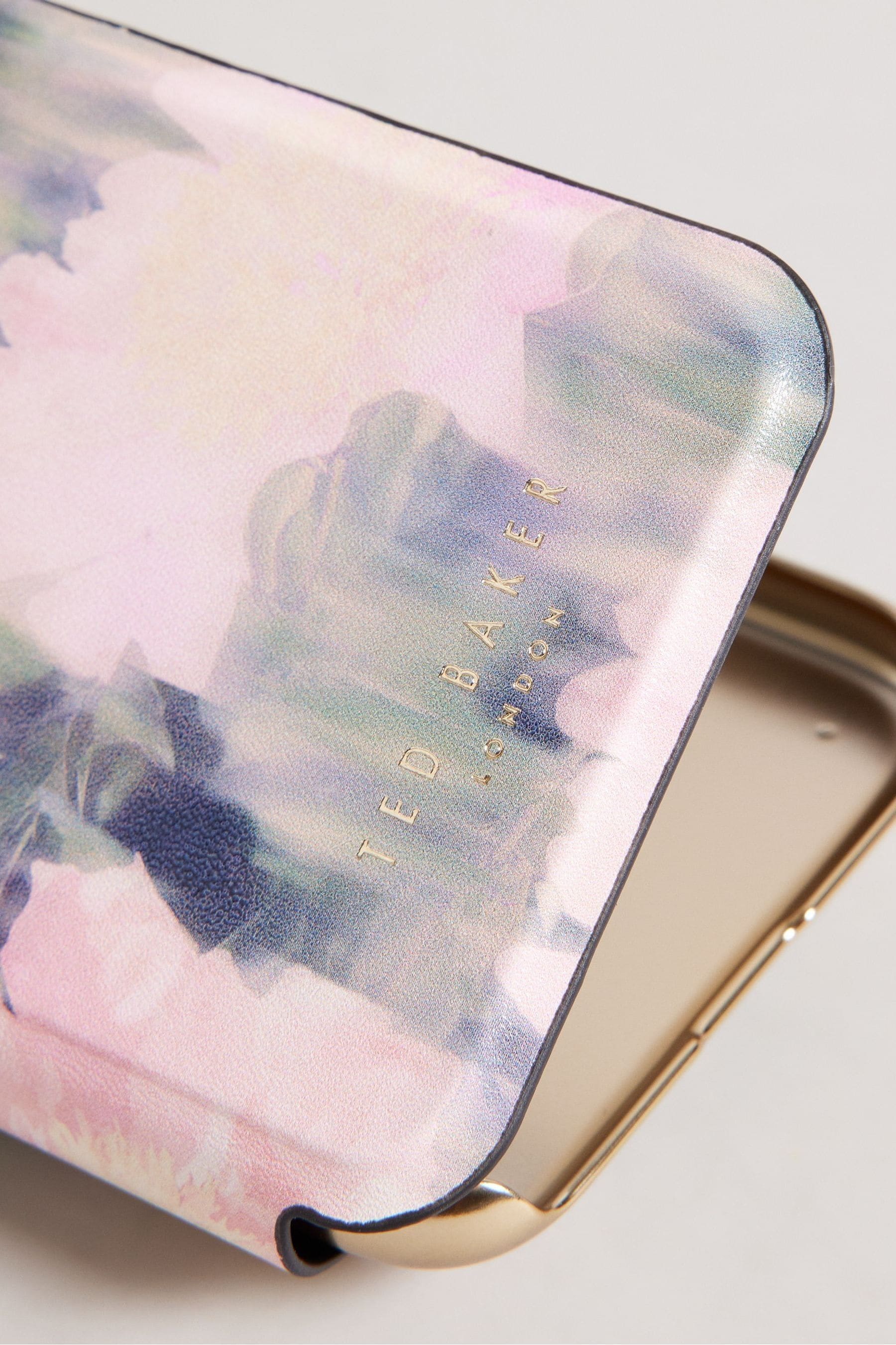 Buy Ted Baker Pink Monets Caseblur Floral Mirror Folio Iphone 11 Phone Case from Next Luxembourg
