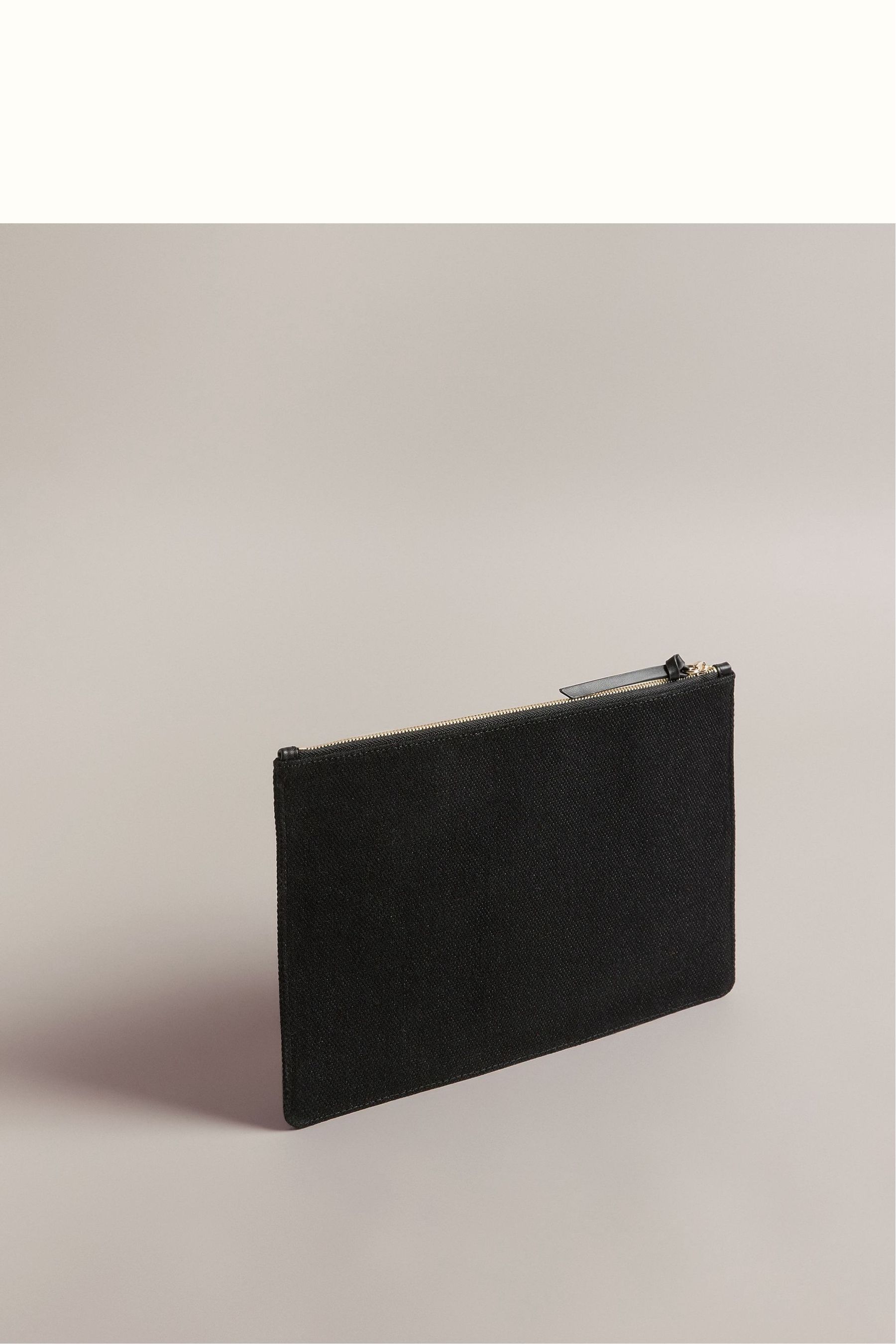 Buy Ted Baker Aksina Jet Black Canvas Pouch from Next Ireland
